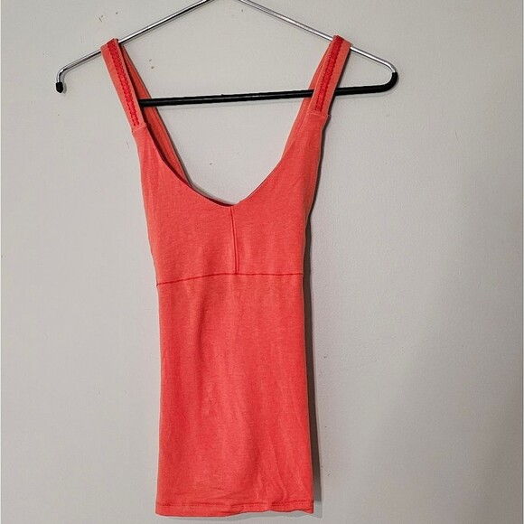 Lole Athletic Tank Top Women’s  Orange Racerback 4-Way Stretch Moist. Size M - Picture 5 of 5
